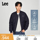 Lee商場(chǎng)同款舒適版插肩袖清水洗男棒球羽絨夾克保暖LMT0078405FQ 清水洗 M