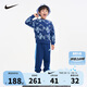 NIKE耐克童裝男童純棉衛(wèi)衣+長褲2件套秋季新款兒童套裝