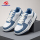 HOBIBEAR休閑板鞋男鞋2026夏季新款輕便時(shí)尚運動(dòng)增高小白鞋百搭潮流鞋 藍白 41