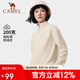 駱駝（CAMEL） 戶外抓絨衣男女衛(wèi)衣春秋保暖上衣外套沖鋒衣內(nèi)膽 暖白 XL 