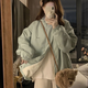 VEOX羽絨棉服女2025新款冬季加絨棉服原宿寬松超火上衣加厚棉衣棉服女 薄荷綠 M 【建議80-100斤】