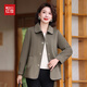紅豆春秋款媽媽毛呢外套女2025新款時(shí)尚40歲中老年女裝秋裝呢子上衣服