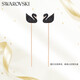 施華洛世奇（SWAROVSKI）ICONIC SWAN黑天鵝耳線耳釘女耳飾七夕情人節(jié)生日禮物女5351805