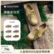 natursun奚夢(mèng)瑤高圓圓章若楠文淇同款德訓(xùn)鞋女鞋厚底休閑袋鼠鞋情侶鞋單鞋 黃色（建議拍小一碼） 37 (235mm)