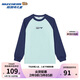 Skechers斯凱奇男女童長袖T恤打底衫大童寬松衛(wèi)衣運動上衣L125K006