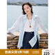 獨(dú)束大碼女裝【夏日薄霧】清爽防曬襯衫2025夏裝新款多色防曬衣女 清水藍(lán) XL （尺碼：3）