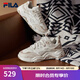 FILA 斐樂山丘鞋COLLINA女鞋復(fù)古運(yùn)動(dòng)鞋春新款戶外休閑老爹鞋 棉花糖/樸色-MA 38