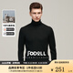 JODOLL喬頓【100%羊毛】針織衫男高領(lǐng)百搭柔軟彈力保暖打底毛衣 黑色 L （50）