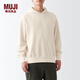 無印良品（MUJI）  男式 緊密編織毛圈 套頭衛(wèi)衣 連帽衛(wèi)衣 潮流 ABI09A2A 原色 L 175/100A