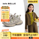 百麗（Belle）馬君妍同款星河軌跡復(fù)古時尚老爹鞋女商場同款休閑童鞋H8005A85 金色【馬君妍同款】 35 (225mm)