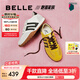 百麗（Belle）張凌赫/鞠婧祎同款彩虹豆德訓(xùn)鞋女25新商場(chǎng)款休閑鞋D5R1DBM5預(yù)售 【周雨彤同款】芥末黃 37 (235mm)
