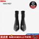 NINE WEST/玖熙輕奢品牌時(shí)裝靴女2025冬新款輕奢感堆皺拼接尖頭細(xì)跟短靴 黑色 34 (220mm)