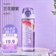希樂（cille）塑料水杯tritan男女大容量戶外運(yùn)動健身隨手杯子600ml紫XL-2217