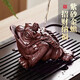 八千行紫砂茶寵金蟾擺件可養(yǎng)吸財高端茶桌茶臺擺件功夫茶具配件招財蟾蜍