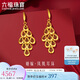六福珠寶七夕禮物 足金鳳凰黃金耳環(huán)女款耳飾 計價 L07TBGE0001 約4.58克
