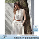 范思藍(lán)恩簡(jiǎn)約松弛無(wú)袖上衣半身裙套裝女夏2025新款兩件套20402041 燕麥色上衣 M