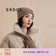 ERDOS 分指可觸屏貼畫(huà)裝飾保暖針織女手套 大地駝 25cmX9.5cm