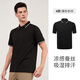 名盾短袖翻領(lǐng)衫商務(wù)polo衫男夏季薄款修身款含桑蠶絲休閑中青年上衣 深黑-條紋款 L (50)