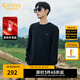 卡賓（CABBEEN）【發(fā)熱毛絨】棋盤格毛衣男2024秋季新款寬松提花刺繡針織衫 煤黑色01 L /175/50