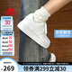 卡帕（Kappa）女鞋夏季2025新款透氣小白鞋子女百搭休閑運(yùn)動(dòng)板鞋女 鷺羽白 38