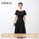 OBEG歐碧倩靜墨連衣裙50502579 黑色 S