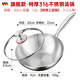 雙立人（ZWILLING）炒鍋316不銹鋼家用煎鍋炒菜鍋電磁爐燃氣灶專用無涂層不粘鍋奶鍋 特厚316食品級炒鍋+送蓋子 20cm