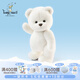 莉娜熊（TeddyTales）小熊玩偶毛絨玩具熊泰迪手作熊安撫娃娃送禮送人女生生日禮物 長毛奶白（熱銷款） 中號站姿約30cm