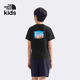 北面北面童裝男女兒童速干短袖T恤運動(dòng)戶(hù)外透氣25年新款|8DD3 JK3/宇宙黑 160 XL（160/76）
