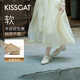 KISSCAT接吻貓【西西里】25秋兩穿一腳蹬單鞋瑪麗珍不累腳奶奶鞋 杏色 36
