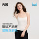 內(nèi)茵帶胸墊吊帶背心女2025新款白色一體式內(nèi)衣涼感內(nèi)搭外穿打底