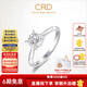 CRD克徠帝【現(xiàn)貨閃發(fā)】加倍愛18K金鉆石戒指婚戒四爪鉆戒求婚戒指 30分F-G色SI