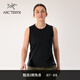 ARC'TERYX始祖鳥(niǎo) KRAGG SL COTTON TANK BLURRED BIRD 透氣 女子 背心 黑色/極地白 M