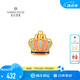 鉆石世家  小金冠 轉(zhuǎn)運珠足金吊墜3D硬金琺瑯皇冠黃金掛墜 生日禮物送女友 彩色公主桂冠 0.37g（±0.03g）