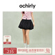 歐時(shí)力OCHIRLY 印花蓬蓬裙褲裙a字半身裙短裙顯瘦2025夏季新品 黑色 M