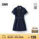 森馬（Semir）森柔牛仔|商場同款牛仔連衣裙女工裝風(fēng)2025夏季短裙103325114009