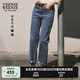 Teenie Weenie小熊牛仔褲女春季簡約風(fēng)復(fù)古煙管褲休閑褲女 淺藍(lán)色 S (160)