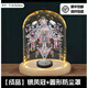 十里紅妝二十二粉冠成品免拼鋼達(dá)鳳冠3D金屬拼圖拼裝模型禮物 粉鳳冠成品免拼+實(shí)木玻璃罩 順豐