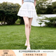 香影白色蛋糕半身裙女高腰2025夏季新款蓬蓬裙小個(gè)子顯瘦a字短裙 白色 M