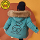 G.DUCKKIDS兒童羽絨服男童冬裝2023冬季新款中小童洋氣加厚保暖白鴨絨外套 綠色 140 cm