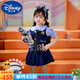 迪士尼（Disney）童裝女童夏裝套裝兒童衣服女孩夏季兔子警官短袖裙子三件套小女孩 三件套+領帶掛件 110 建議4~5歲（100-110cm）