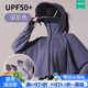 蕉下森林防曬衣女2025夏季新款防曬面罩遮臉?lè)雷贤饩€(xiàn)透氣短款披肩防曬服 可拆卸面罩-深灰色 均碼 適合80-165斤 女士涼感寬松女款
