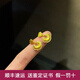 歐顏（OYshipin）黃金鑲嵌祥云耳釘女士新款時尚999足金耳飾情人節(jié)生日送女友 黃金祥云耳釘訂金