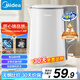美的（Midea）電熱水壺煮水壺家用小型電燒水壺 0涂層食品級304不銹鋼雙層防燙無縫內(nèi)膽1.5升容量 1566