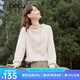 百圖betu女裝春季新款衛(wèi)衣復(fù)古減齡流蘇連帽寬松長袖衛(wèi)衣2401T20 杏色 S