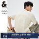 杰克·瓊斯（JACK&JONES） 新款重磅棉寬松復(fù)古哥特字母發(fā)泡印情侶短袖T恤男裝225101028