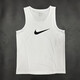 NBA VIBE.NIKE美式運動(dòng)背心緊身速干透氣健身跑步網(wǎng)眼無(wú)袖T恤籃球訓練服 耐克/TY254背心 白色 3XL 160-180斤