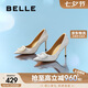 百麗七夕禮物水鉆高跟鞋女商場同款細(xì)跟通勤單鞋A4P1DCQ3 銀色 37