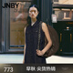 江南布衣（JNBY）秋冬新品牛仔連衣裙水洗優(yōu)雅無(wú)袖翻領(lǐng)氣質(zhì)通勤H型5O7G11180 991牛仔藏青 XL