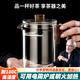 施錦月牙杯玻璃泡茶杯加厚公杯耐熱茶壺公道杯茶杯防燙月牙杯煮茶器沖 胡桃木大容量800毫升（加厚款） 800ml