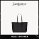 YSL圣羅蘭 女士SHOPPING SAINT LAURENT大號皮革手袋橫款托特包 黑色 U